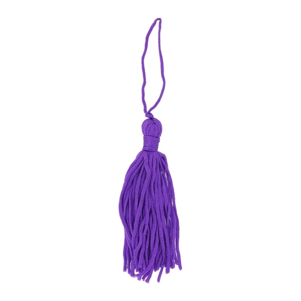 TEXTILE BEADS - TASSEL POLYESTER GSM - 7cm PURPLE 34 - 10pcs.