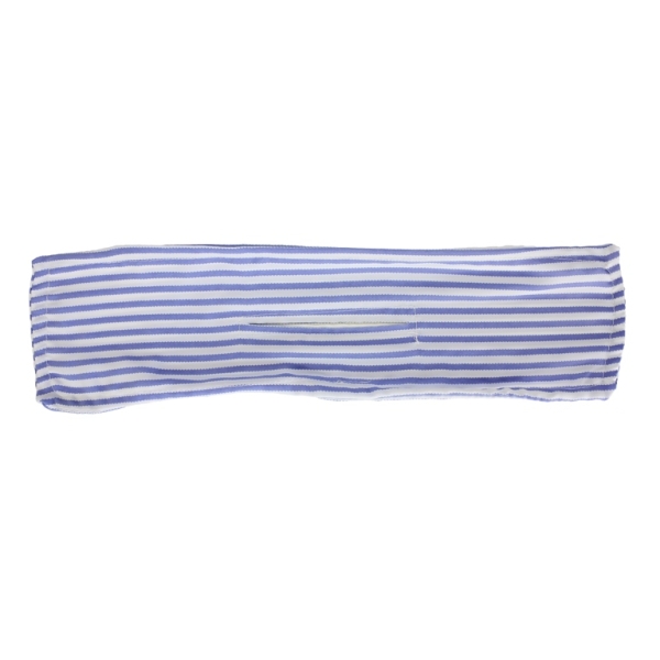 JEWELRY - ACCESSORY FOR HAIR - DAFT BUN WITH WIRE - MODEL 01 - STRIPE 02 - 38x10cm WHITE AND BLUE (DARK) - 1pc.