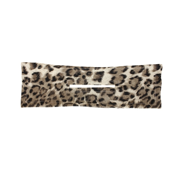 JEWELRY - ACCESSORY FOR HAIR - DAFT BUN WITH WIRE - MODEL 02 - LEOPARD PRINT 01 - 38x10cm ECRU (LIGHT)-BROWN (DARK)-BLACK - 1pc.