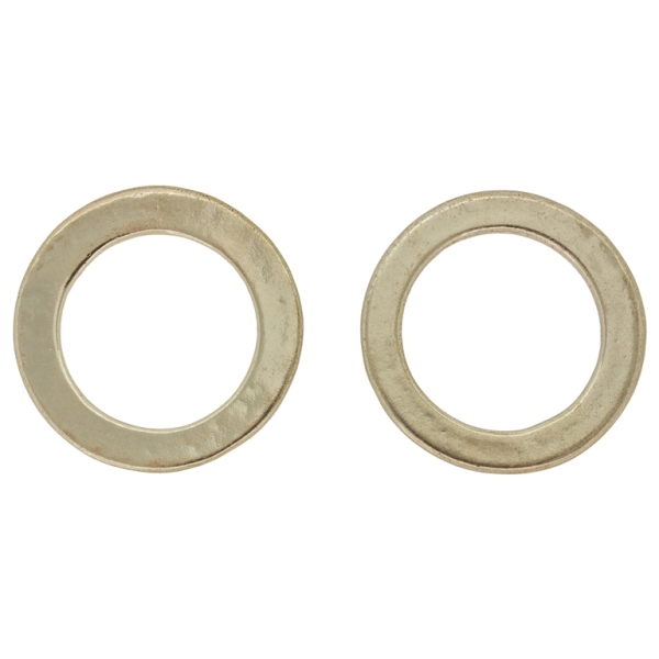 METAL BEADS - CIRCLE 05 - 31x5x1.4mm GOLD - PACKAGE 20pcs. Hole-21mm