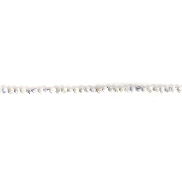 FRESHWATER PEARL BEADS - MODEL 02 - 8x6.5mm BLUE (LIGHT) 26 - STRING (60pcs.) Hole-0.8mm