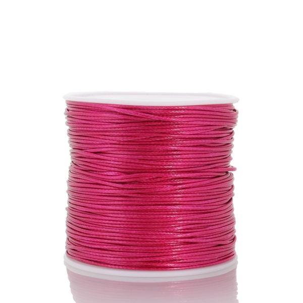 POLYESTER THREAD - 0.8mm CYCLAMEN A014 - PACKAGE 2x75meters