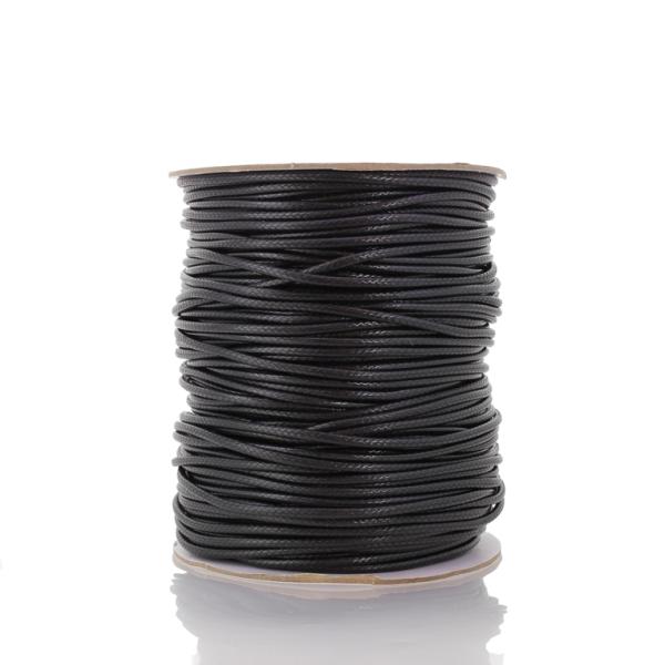 POLYESTER THREAD - 2.0mm BLACK F052 - PACKAGE 2x75meters