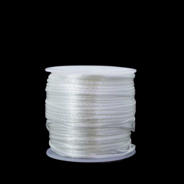 SATIN THREAD 1.0mm - WHITE 101 - PACKAGE 2x70meters