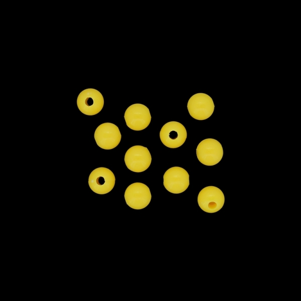 ПЛЪТНИ ПЛАСТМАСОВИ МЪНИСТА - ТОПЧЕ - 8мм ЖЪЛТО 015 - ПАКЕТ 500 гр. Отвор-2.0мм (2200 бр.)