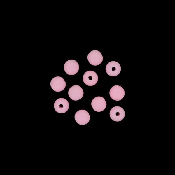 ПЛЪТНИ ПЛАСТМАСОВИ МЪНИСТА - ТОПЧЕ - 8мм РОЗОВО 018 - 50 гр. Отвор-2.0мм (210 бр.)