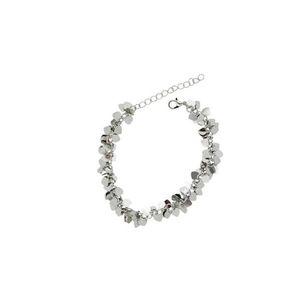JEWELRY - ANKLET - METAL - CHAIN - 20cm HEART GK069 - NICKEL - PACKAGE 3pcs.
