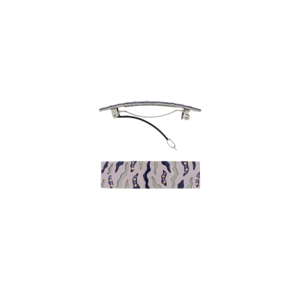 JEWELRY - BRACKET FOR HAIR WITH GLASS CRYSTALS SH100 - FORMS - 8.7x2.4x1.3cm PURPLE (LIGHT) AND BLUE (DARK) - PACKAGE 2pcs.