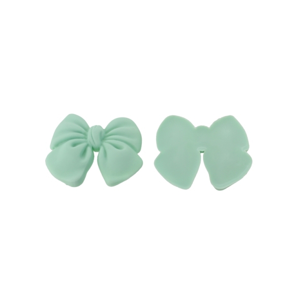 PLASTIC BEADS - RUBBER 3D - FOR GLUING - RIBBON 09 - 41x38x5mm MINT - 6pcs.
