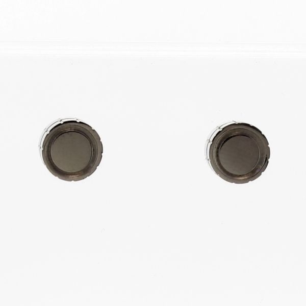 JEWELRY - EARRINGS - SCREW - STAINLESS STEEL - Е706 - 0.6х0.5cm NICKEL - PACKAGE 6 pairs