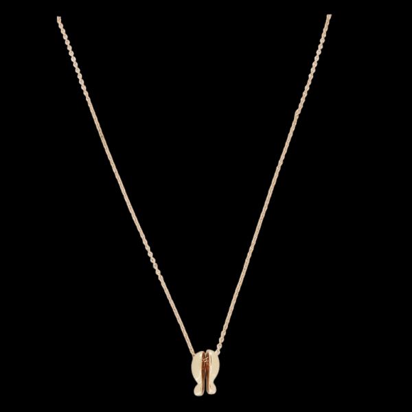  JEWELRY - NECKLACE - BRASS - FORMS K126 - 0.7x1.2cm ROSE GOLD - 1pc.