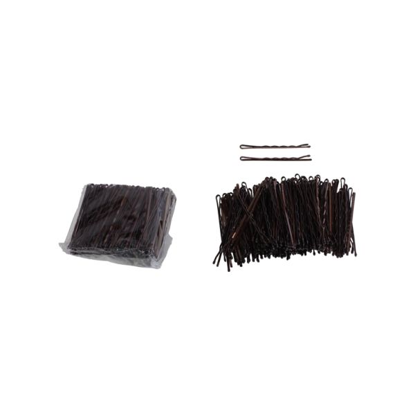 METAL ELEMENTS - BOBBY PIN - 52mm BROWN (LIGHT) - PACKAGE (4x150pcs.)