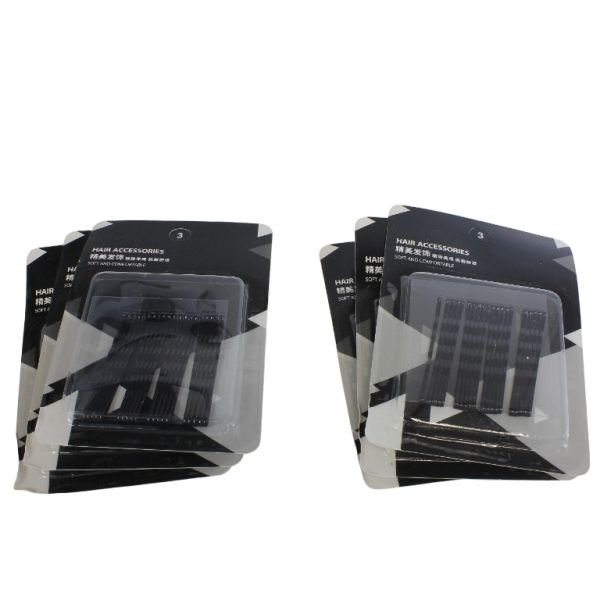 METAL ELEMENTS - BOBBY PIN - 55mm BLACK - 20pcs.