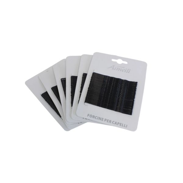 METAL ELEMENTS - BOBBY PIN - 66mm BLACK - PACKAGE (12x30pcs.)