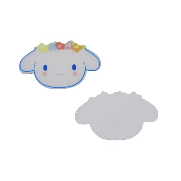 ПЛАСТМАСОВИ МЪНИСТА - РЕЗИН 2D - ЗА ЗАЛЕПВАНЕ - КУЧЕ 25 ЦВЕТЯ - 55х33х1.7мм БЯЛО И МИКС - ПАКЕТ 20 бр.