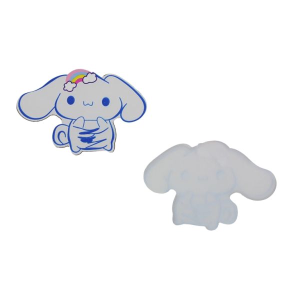 ПЛАСТМАСОВИ МЪНИСТА - РЕЗИН 2D - ЗА ЗАЛЕПВАНЕ - КУЧЕ 28 ДЪГА - 54х36х2мм СИНЬО-БЯЛО-РОЗОВО СВ. - ПАКЕТ 20 бр.