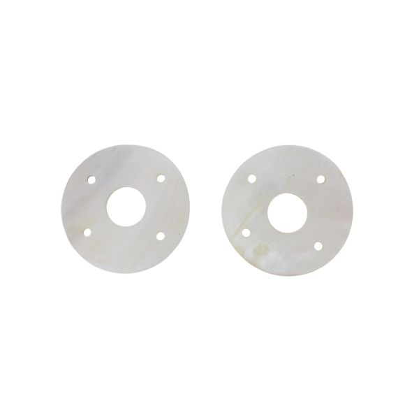 MOTHER OF PEARL BEADS - CONNECTING ELEMENT - CIRCLE 09 - 48x2.0mm WHITE - PACKAGE 20pcs. Hole-3.0mm 