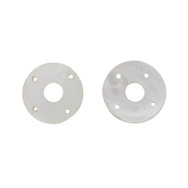 MOTHER OF PEARL BEADS - CONNECTING ELEMENT - CIRCLE 09 - 52x2.5mm WHITE - PACKAGE 20pcs. Hole-3.5mm 
