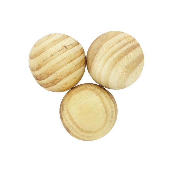 ДЪРВЕНИ МЪНИСТА - ТОПЧЕ БЕЗ ОТВОР - 24мм НАТУРАЛНО - ПАКЕТ 50 бр.