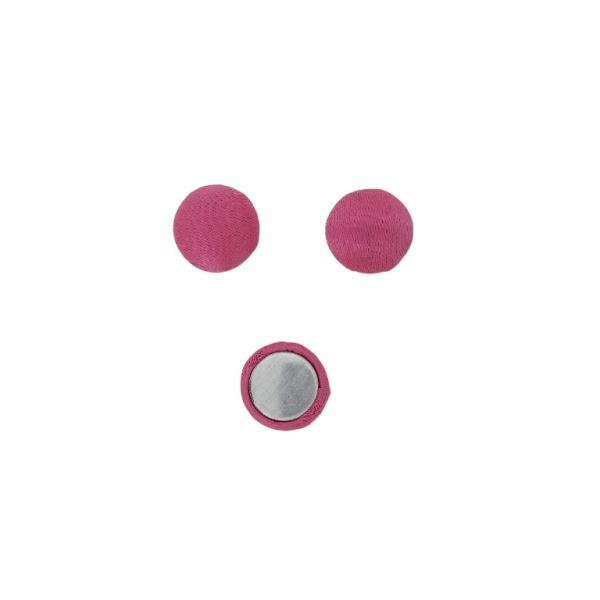 МЪНИСТА ЛЕПЯЩИ - ТЕКСТИЛНИ - ПОЛУСФЕРА 099 - 15х8мм - САТЕН 01 - ЦИКЛАМА - ПАКЕТ 100 бр.