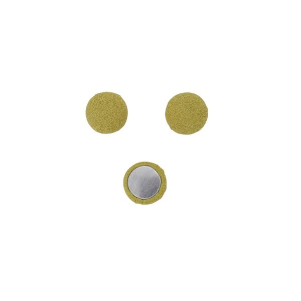 МЪНИСТА ЛЕПЯЩИ - ТЕКСТИЛНИ - ПОЛУСФЕРА 105 - 15х8мм - ЖОРЖЕТ 02 - ТЮТЮНЕВО - 10 бр.