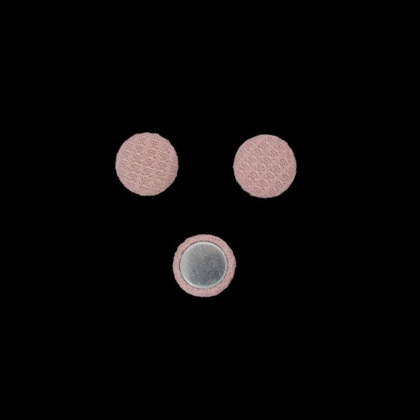 МЪНИСТА ЛЕПЯЩИ - ТЕКСТИЛНИ - ПОЛУСФЕРА 150 - 15х5мм - ЖОРЖЕТ 04 - РОЗОВО СВ. - ПАКЕТ 100 бр.