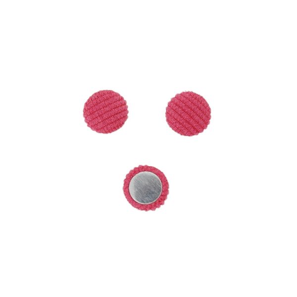 МЪНИСТА ЛЕПЯЩИ - ТЕКСТИЛНИ - ПОЛУСФЕРА 152 - 15х5мм - ЖОРЖЕТ 05 - ЦИКЛАМА - 10 бр.