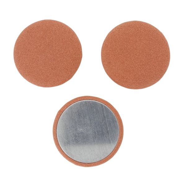 МЪНИСТА ЛЕПЯЩИ - ТЕКСТИЛНИ - ПОЛУСФЕРА 159 - 38х8мм - ЖОРЖЕТ 01 - КОРАЛ - ПАКЕТ 20 бр.