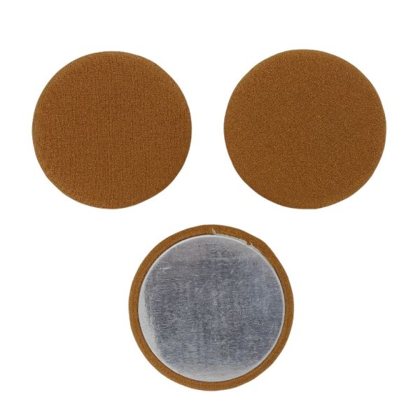 МЪНИСТА ЛЕПЯЩИ - ТЕКСТИЛНИ - ПОЛУСФЕРА 165 - 38х8мм - ЖОРЖЕТ 01 - КАФЯВО - 2 бр.