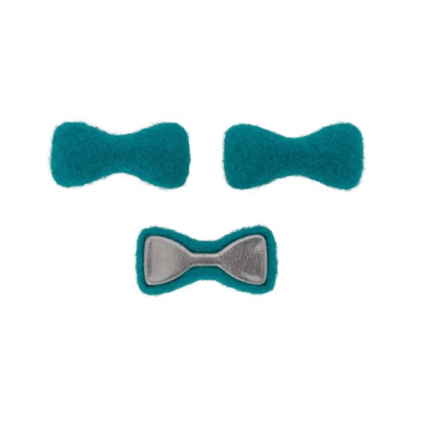 МЪНИСТА ЛЕПЯЩИ - ТЕКСТИЛНИ - ПАНДЕЛКА 301 33х16х6мм - ПОЛАР 01 - ПЕТРОЛЕНО СВ. - ПАКЕТ 50 бр.