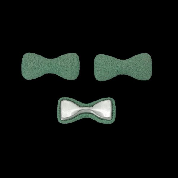 МЪНИСТА ЛЕПЯЩИ - ТЕКСТИЛНИ - ПАНДЕЛКА 312 33х16х6мм - ЖОРЖЕТ 01 - СИНЬО СВ. - ПАКЕТ 50 бр.