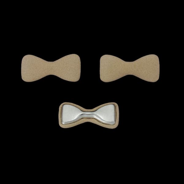 МЪНИСТА ЛЕПЯЩИ - ТЕКСТИЛНИ - ПАНДЕЛКА 316 33х16х6мм - ЖОРЖЕТ 01 - ПУДРА Т. - 5 бр.