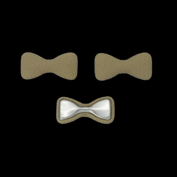 МЪНИСТА ЛЕПЯЩИ - ТЕКСТИЛНИ - ПАНДЕЛКА 319 33х16х6мм - ЖОРЖЕТ 01 - БЕЖОВО СВ. - 5 бр.