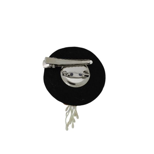 БИЖУТЕРИЯ - БРОШКА HANDMADE - МЕТАЛ И ПЕРЛИ - ЦВЕТЯ В259 - 4.7х4.7см НИКЕЛ И МИКС - ПАКЕТ 6 бр.