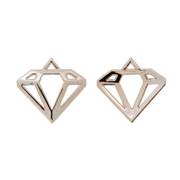 МЕТАЛНИ МЪНИСТА С ГЛАНЦ - ВИСУЛКА - ДИАМАНТ 01 - 29х28х1.5мм МЕДНО СВ. - ПАКЕТ 100гр. 69 бр. Отвор-2.0мм