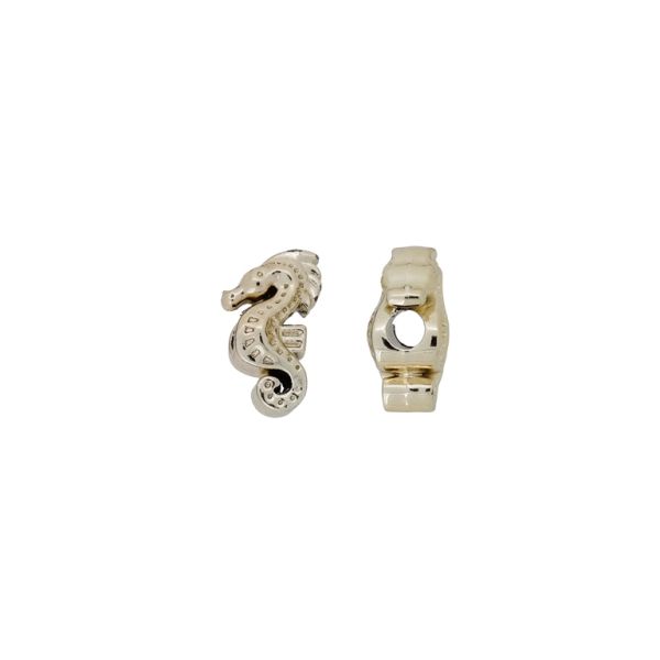 МЕТАЛНИ МЪНИСТА С ГЛАНЦ - МОРСКО КОНЧЕ 04 - 11х19х9мм ЗЛАТИСТО СВ. - ПАКЕТ 100гр. 22 бр. Отвор-4.0мм