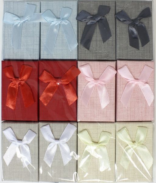 КУТИЯ ПОДАРЪЧНА ЗА КОМПЛЕКТ - 5х8х2.5см - ПАНДЕЛКА 36 - МИКС ЦВЕТОВЕ - ПАКЕТ 24 бр.