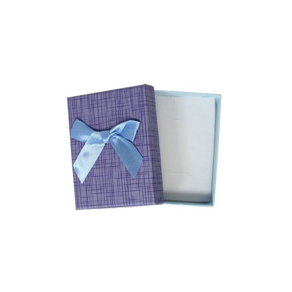 GIFT BOX FOR SET - 7x9x3cm - RIBBON 43 - MIX COLORS - PACKAGE 12pcs.