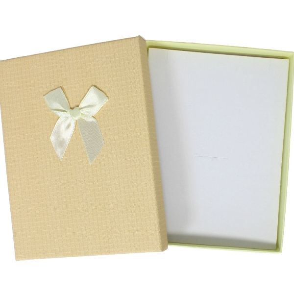 GIFT BOX FOR SET - 12x16x3cm - RIBBON 45 - MIX COLORS - PACKAGE 6pcs.