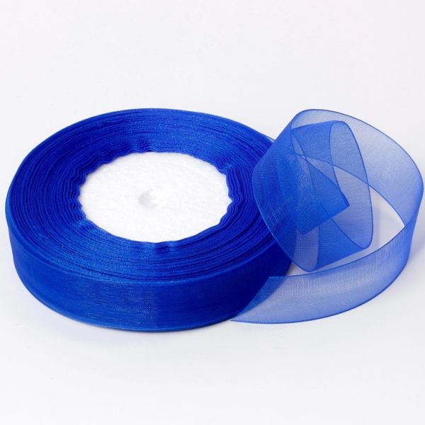 ОРГАНЗА 2.0см - СИНЬО 040 - 50ярда(45м)