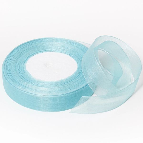 ORGANZA RIBBON 2.0cm - BLUE SKY 157 - PACKAGE 5х50yards(45m)