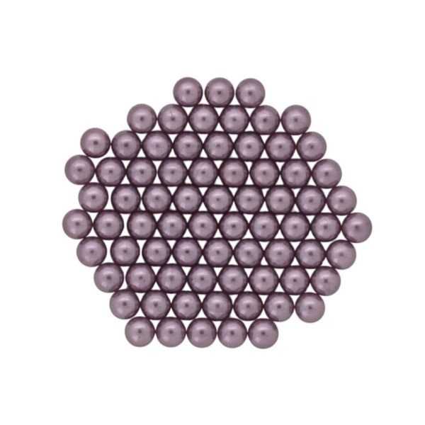ADHESIVE BEADS - PLASTIC PEARLS - BALL 5mm PURPLE (LIGHT) 139 - 20g (320pcs.)