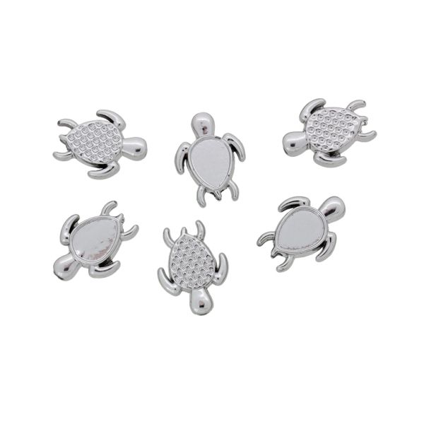 МЕТАЛНИ МЪНИСТА - КОСТЕНУРКА 03 - 13х10х4мм НИКЕЛ - ПАКЕТ 100 бр. Отвор-1.8мм