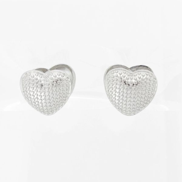 JEWELRY - EARRINGS - FRENCH LEVERBACK HIDDEN - METAL - HEART Е1083 - 1.3x1.2cm NICKEL - PACKAGE 6 pairs 