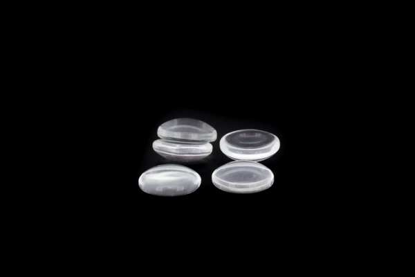 GLASS BEADS - CABOCHONS CLEAR - ROUND 12 ММ - 10 pcs.