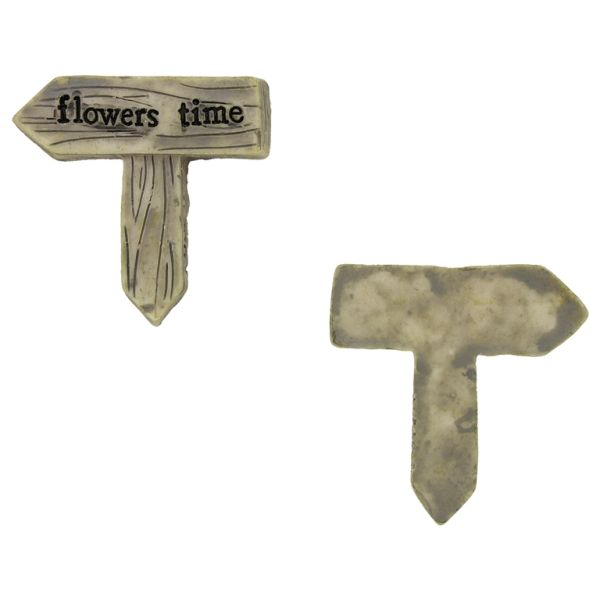 ПЛАСТМАСОВИ МЪНИСТА - РЕЗИН 3D - ЗА ЗАЛЕПВАНЕ - ТАБЕЛКА 01 FLOWERS TIME - 35х35х6мм СИВО СВ. И ЧЕРНО - ПАКЕТ 30 бр.