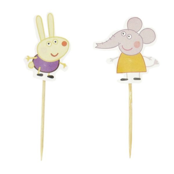 MATERIALS FOR CRAFT AND DECORATION - TOPPER FROM CARTON - ANIMAL MIX 01 - MIX - 24pcs.