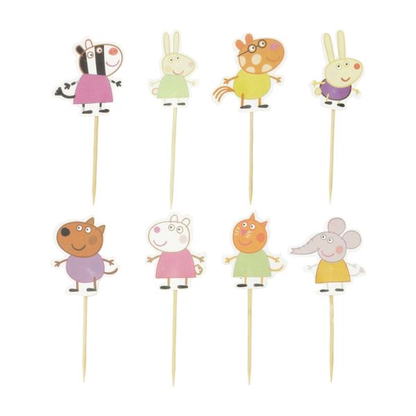 MATERIALS FOR CRAFT AND DECORATION - TOPPER FROM CARTON - ANIMAL MIX 01 - MIX - PACKAGE (6x24pcs.)
