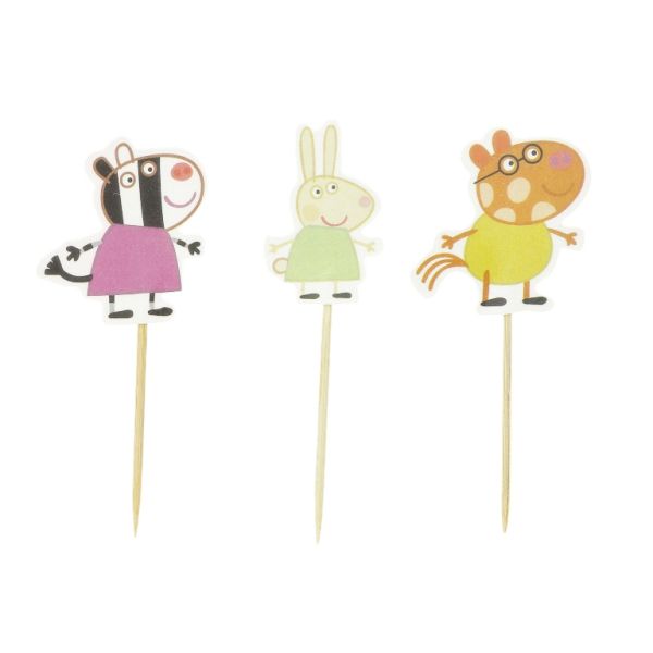 MATERIALS FOR CRAFT AND DECORATION - TOPPER FROM CARTON - ANIMAL MIX 01 - MIX - PACKAGE (6x24pcs.)