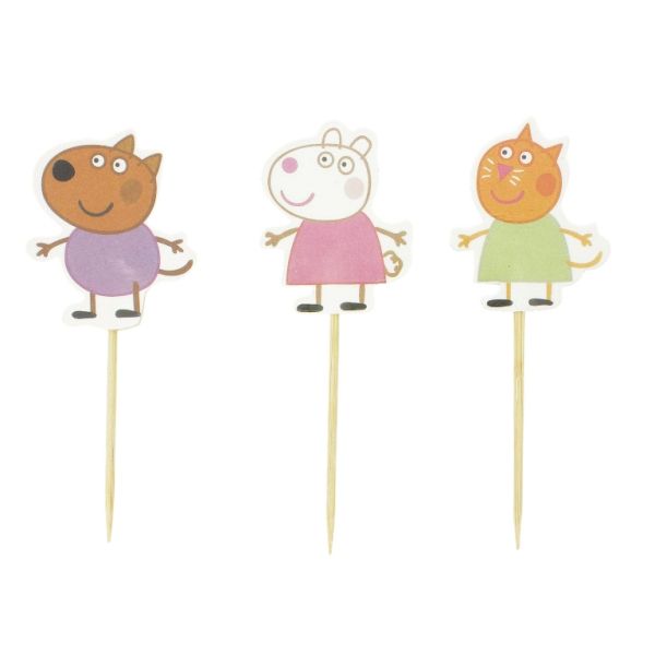 MATERIALS FOR CRAFT AND DECORATION - TOPPER FROM CARTON - ANIMAL MIX 01 - MIX - PACKAGE (6x24pcs.)